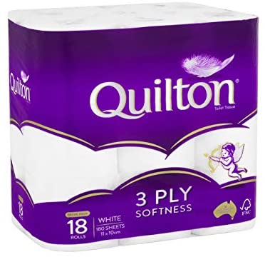 Quilton Toilet Rolls 3 PLY - 18 PACK - healthSAVE Little Tree Pharmacy Earlwood