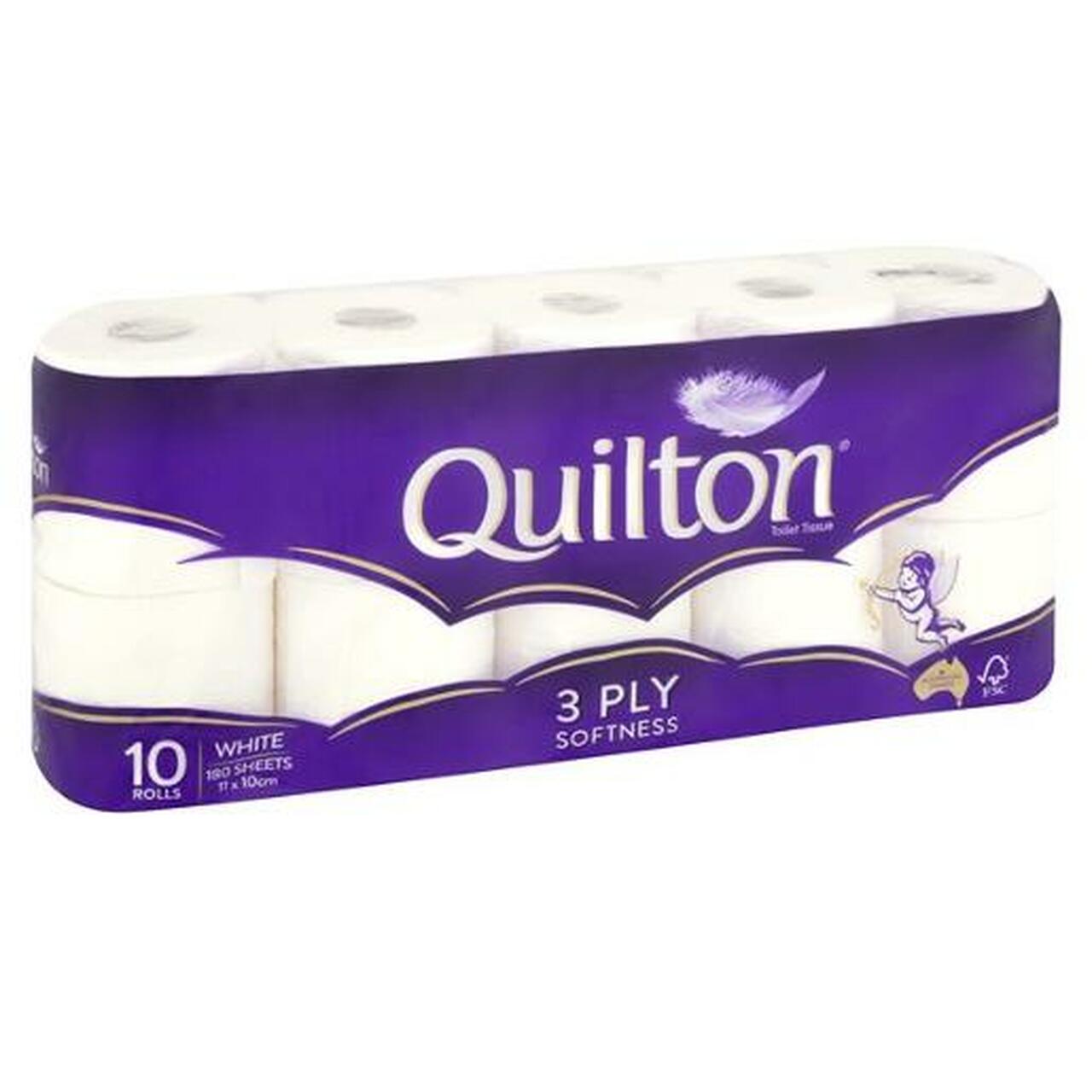 Quilton Toilet Rolls 3 PLY - 10 PACK - healthSAVE Little Tree Pharmacy Earlwood