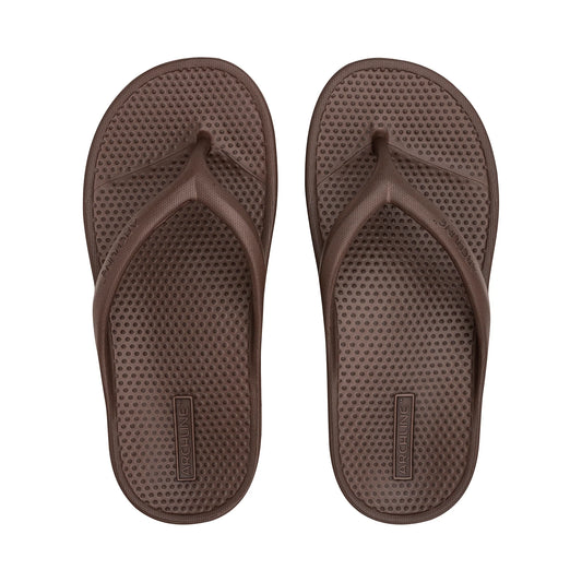 Archline Rebound Orthotic Thongs - Brown - healthSAVE Little Tree Pharmacy Earlwood