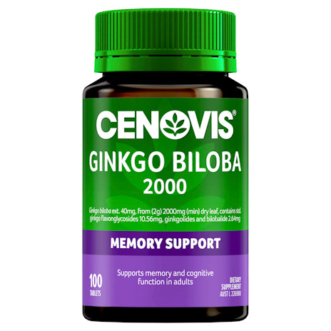 Cenovis Ginkgo Biloba 2000 Value Pack Tablets 100