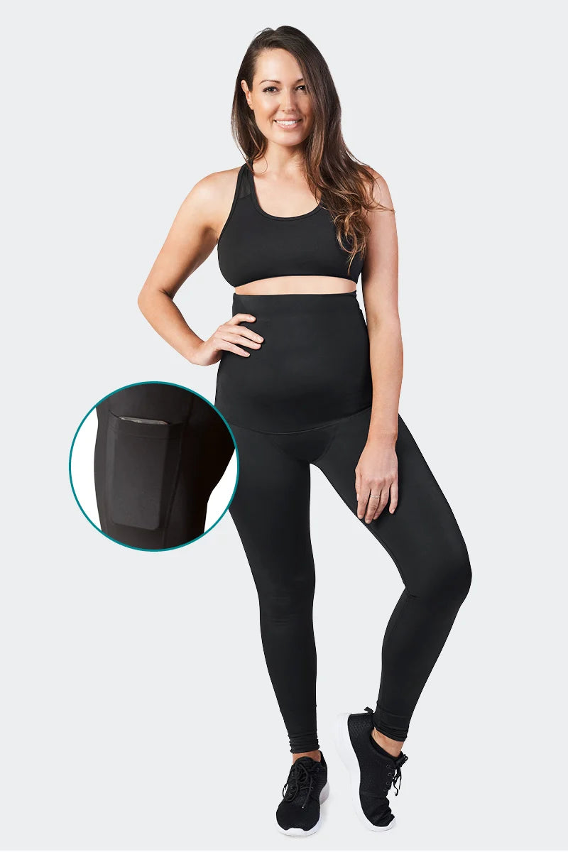 SRC Health Recovery C-SECTION Black Leggings - FREE SHIP