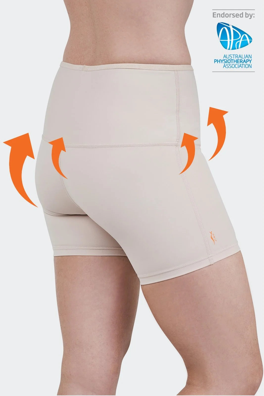 SRC Restore Support Mini Shorts - Uterine Prolapse & Continence Treatment - BLACK
