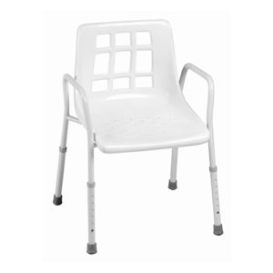 SHOWER CHAIR ADJUSTABLE WITH ARMS - healthSAVE Little Tree Pharmacy Earlwood