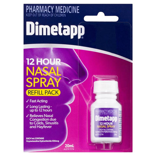 Dimetapp 12 Hours Nasal Spray Refill 20ml - healthSAVE Little Tree Pharmacy Earlwood
