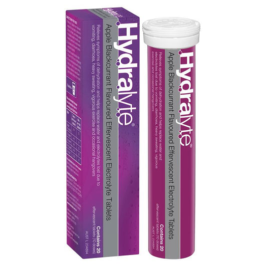 Hydralyte Blackcurrant 20 Tabs - healthSAVE Little Tree Pharmacy Earlwood