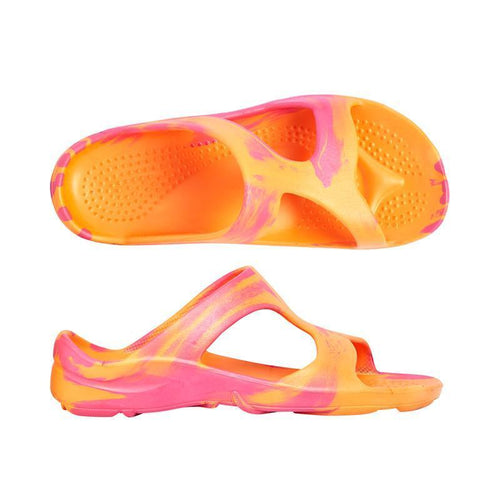 Aussie Soles Indy Arch Support Slides Orange - healthSAVE Little Tree Pharmacy Earlwood