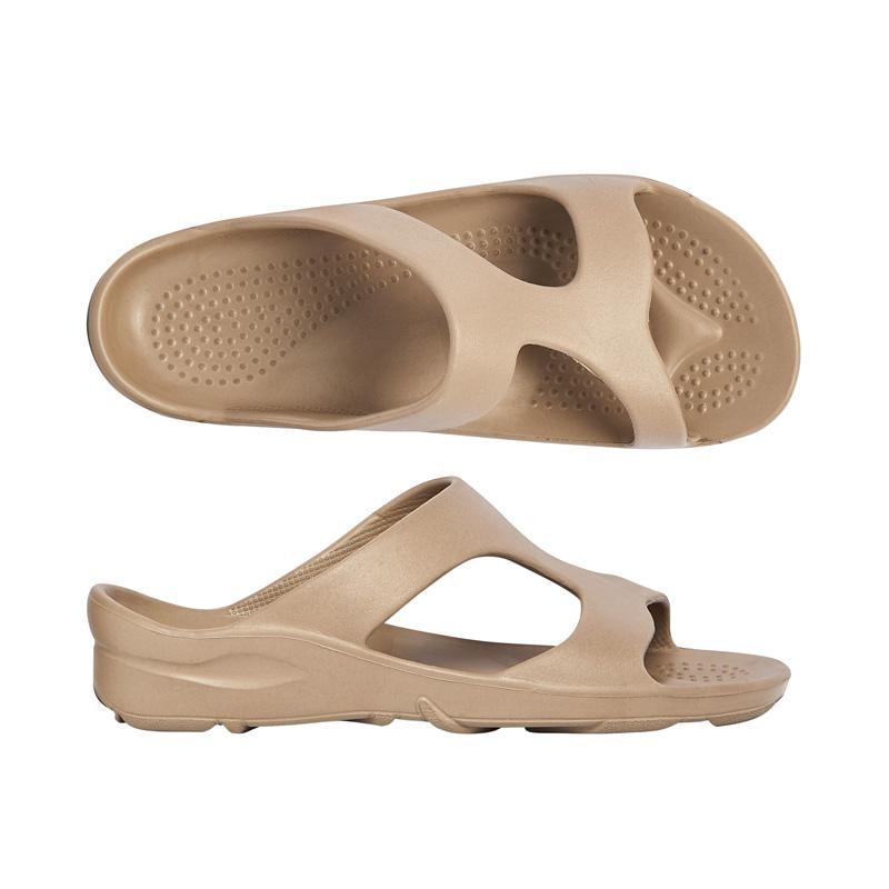 Aussie Soles Indy Arch Support Slides Tan - healthSAVE Little Tree Pharmacy Earlwood