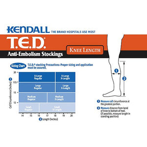 TED Regular Knee Medical Compression Stocking White Medium - healthSAVE Little Tree Pharmacy Earlwood